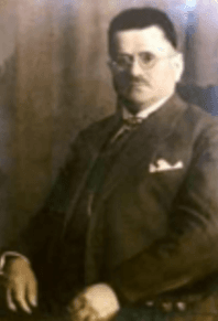 Historisches Porträt von Wilhelm Beutel, dem Gründer der Glaserei Beutel in Wismar